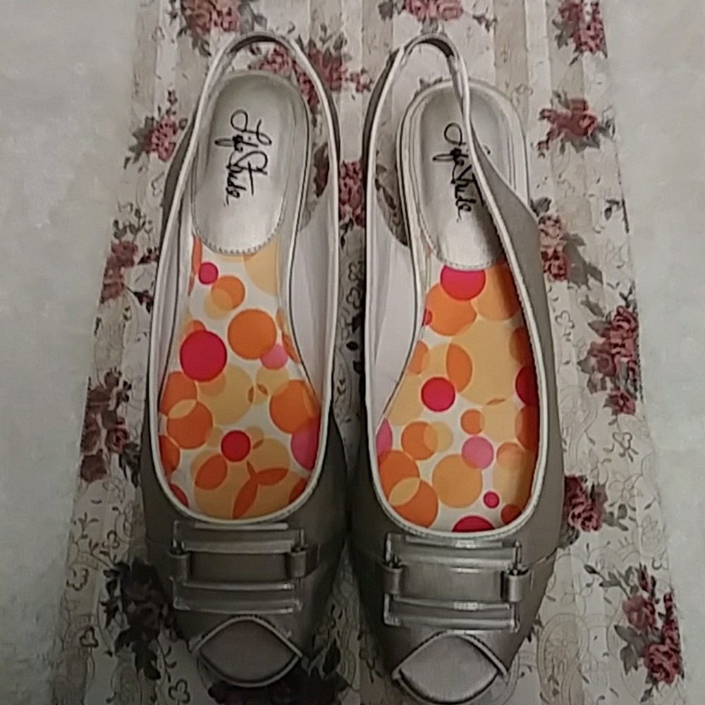 Women's Slingback Peep-Toe Sandals by LifeStride